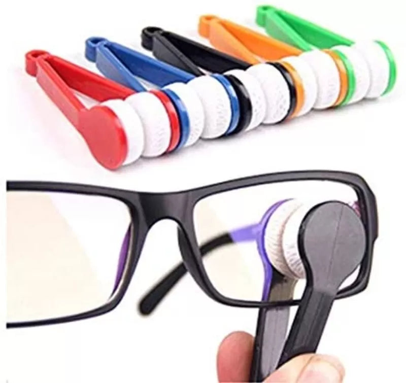 (pack of 3) Glasses Cleaner Brush Spectacles Cleaner Cleaning Tool Multi-function Eyeglass Brush Random Color