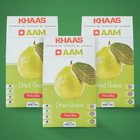 Pack of 3 Khaso Aam Dried Guava Flavor 100 Gram, 100% Natural Amrood Fruit Candy | KhasoAam Premium Amrud Fruity Bar, Amrod Candy Toffee Guawa Pulp Je - Oshi.pk - Buy & Sell Online