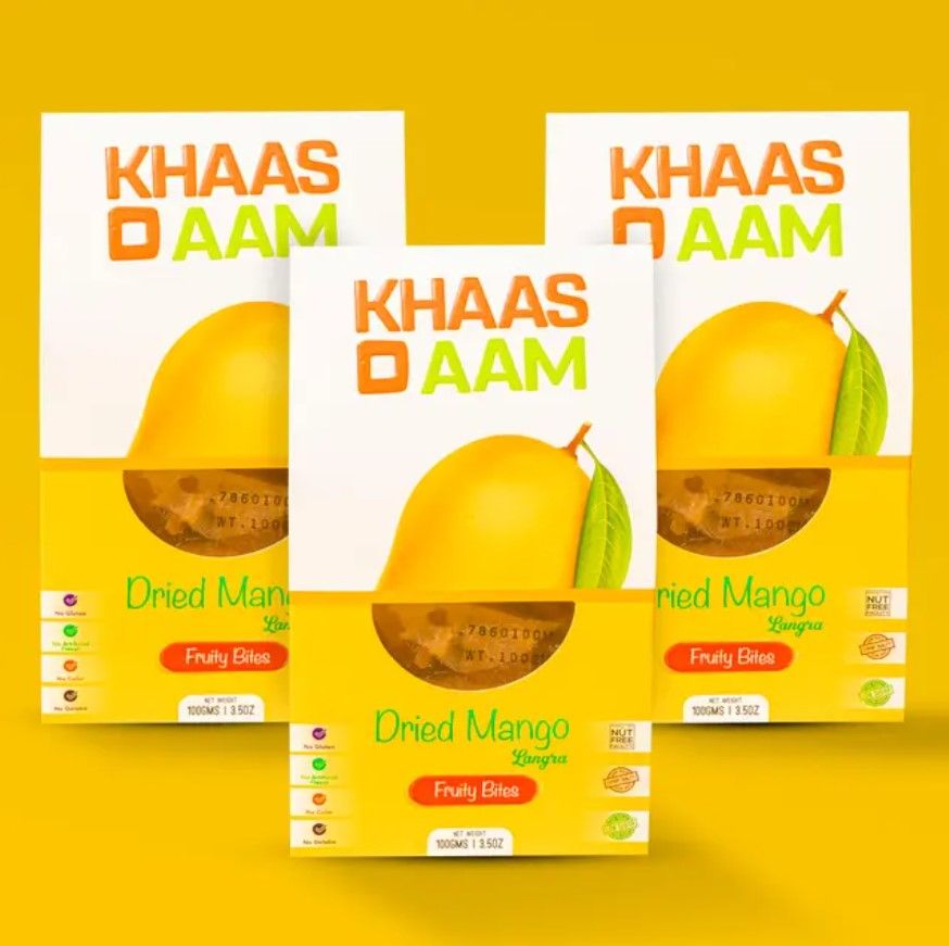 Pack of 3 Khaso Aam Mango Langra Flavor 100 Gm, 100% Natural Dried Mango Fruit Candy | KhasoAam Premium Mango Fruit Bar, Aam Papad Mango Candy Toffee - Oshi.pk - Buy & Sell Online