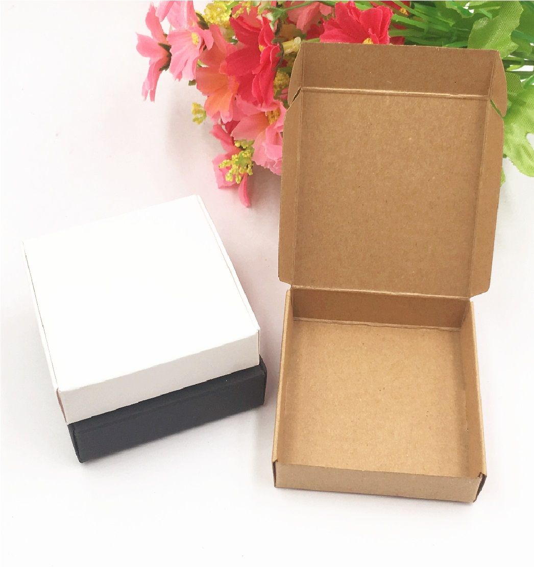 Pack of 30 Packaging Boxes 3 x 3 x 1 inches Kraft Aircraft gift Jewelry Accessories Storage Box - Oshi.pk - Buy & Sell Online