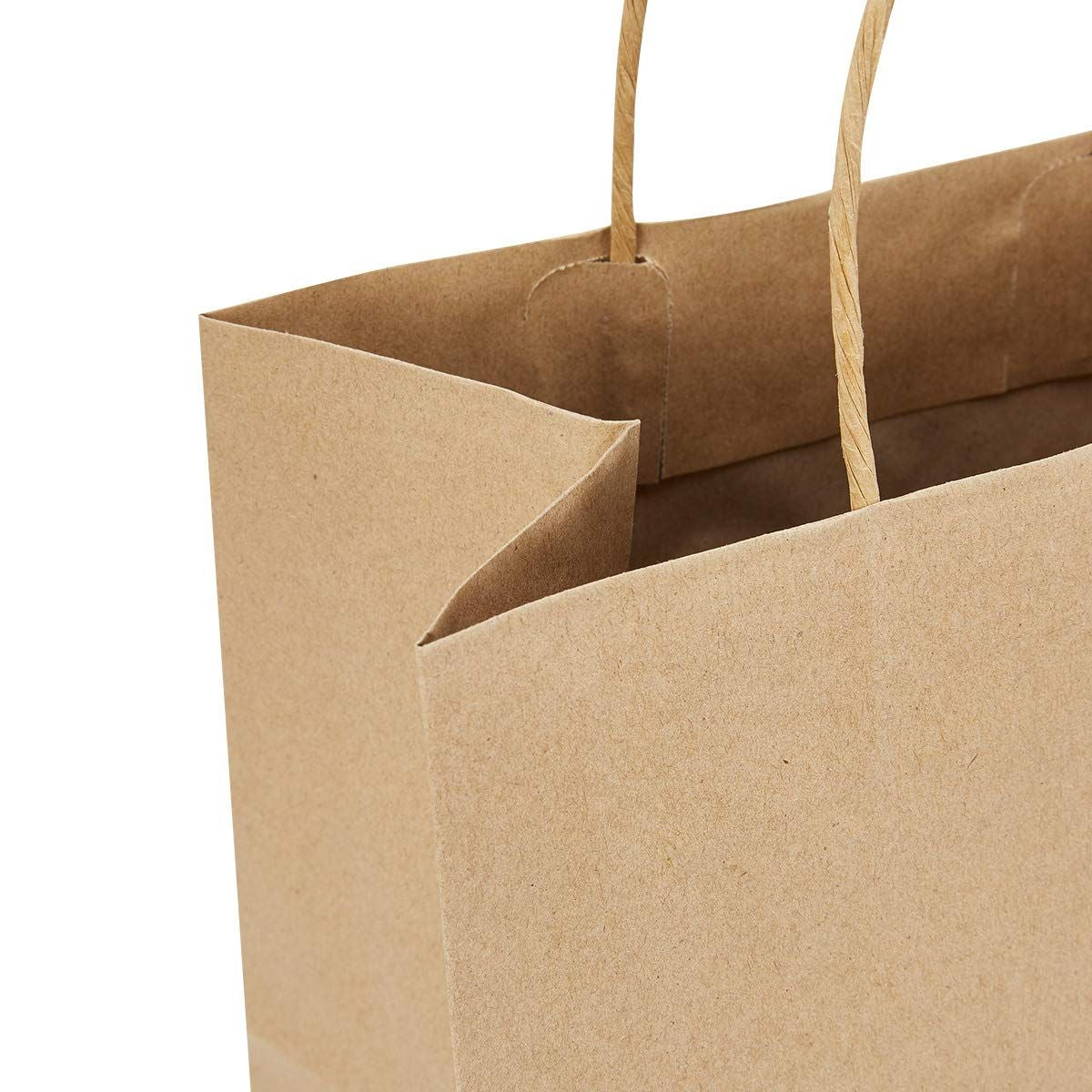 Pack of 40 Paper Bags 12 X 14 X 3 Gift Bags, Party Bags, Shopping Bags, Kraft Bags, Retail Bags, Merchandise Bags, Brown Paper Bags Handle 110gsm - Oshi.pk - Buy & Sell Online