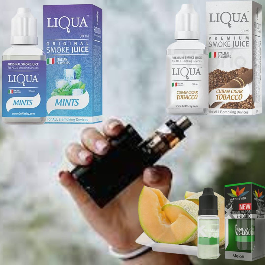 PACK OF 3(MINT,CIGAR,MELON) E-Liquid Vape Juice 10ml