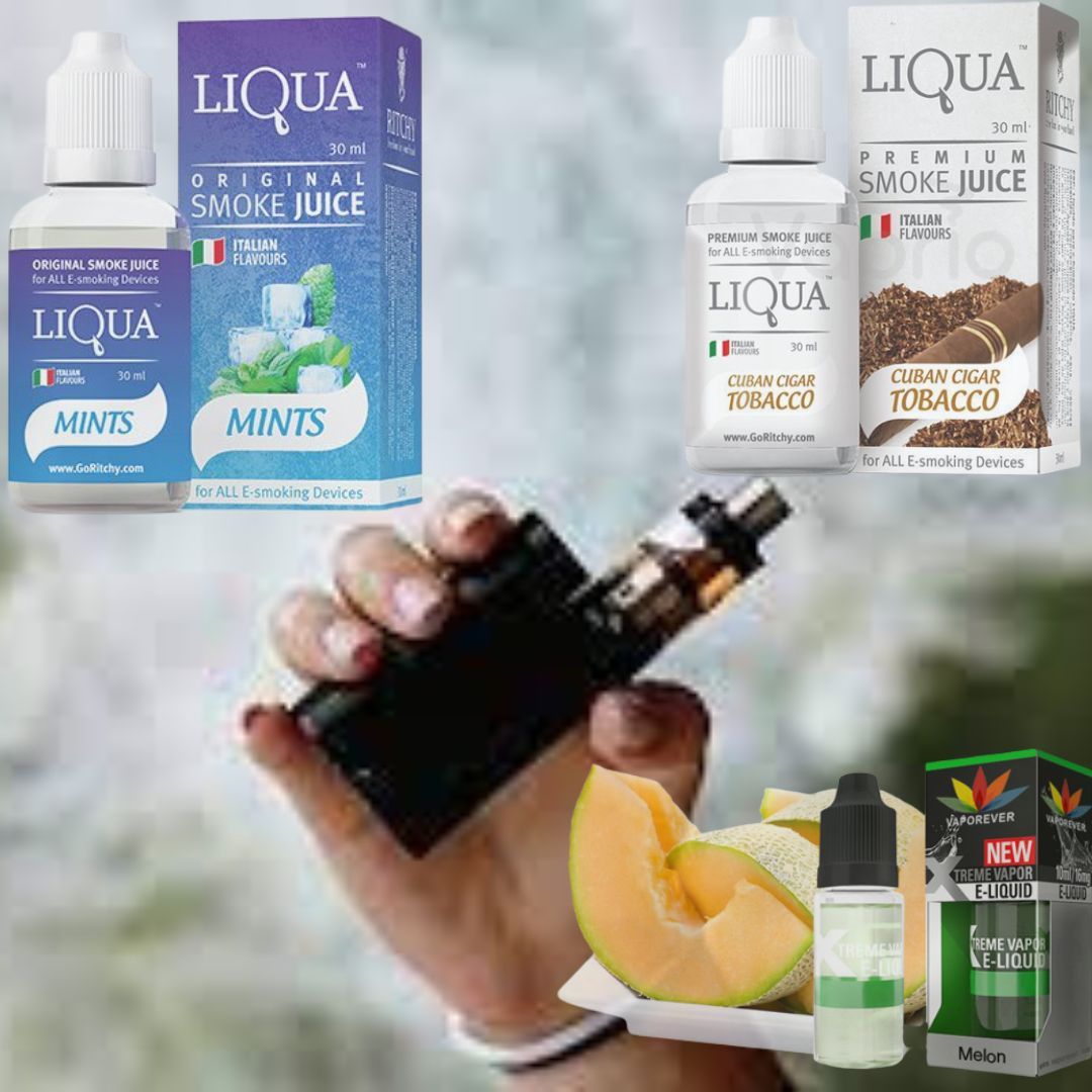 PACK OF 3(MINT,CIGAR,MELON) E-Liquid Vape Juice 10ml - Oshi.pk - Buy & Sell Online