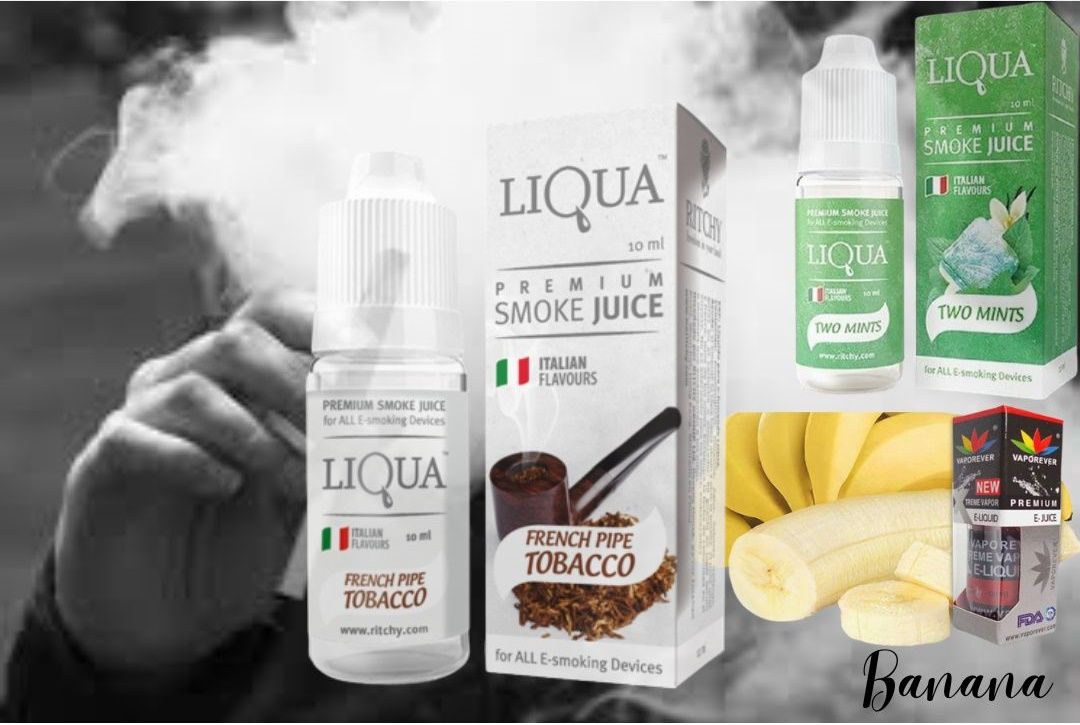 PACK OF 3(TWO MINT,FRANCH PIPE.BANANA) E-Liquid Vape Juice 10ml - Oshi.pk - Buy & Sell Online