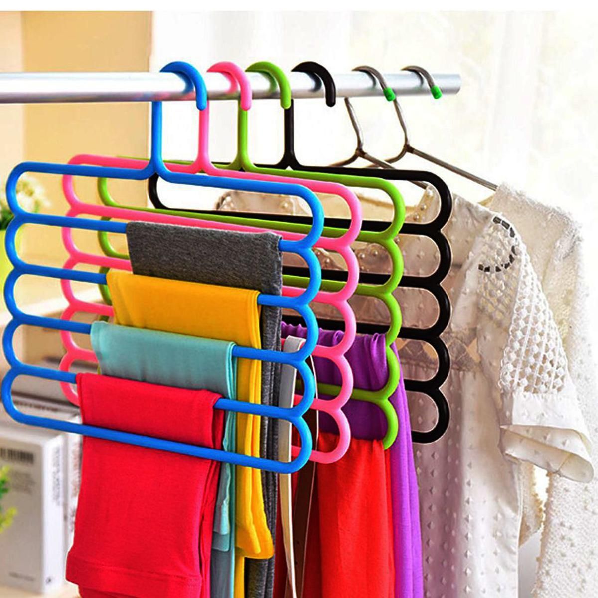 Pack Of 4 - 5 Layers Multipurpose Clothes Hanger - Oshi.pk - Buy & Sell Online