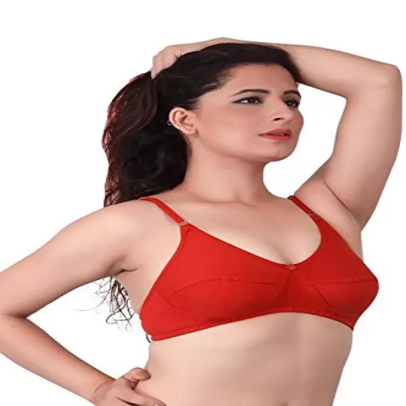 Pack of 4 - Cotton Non Padded Bras for Women/Girls - Oshi.pk - Buy & Sell Online