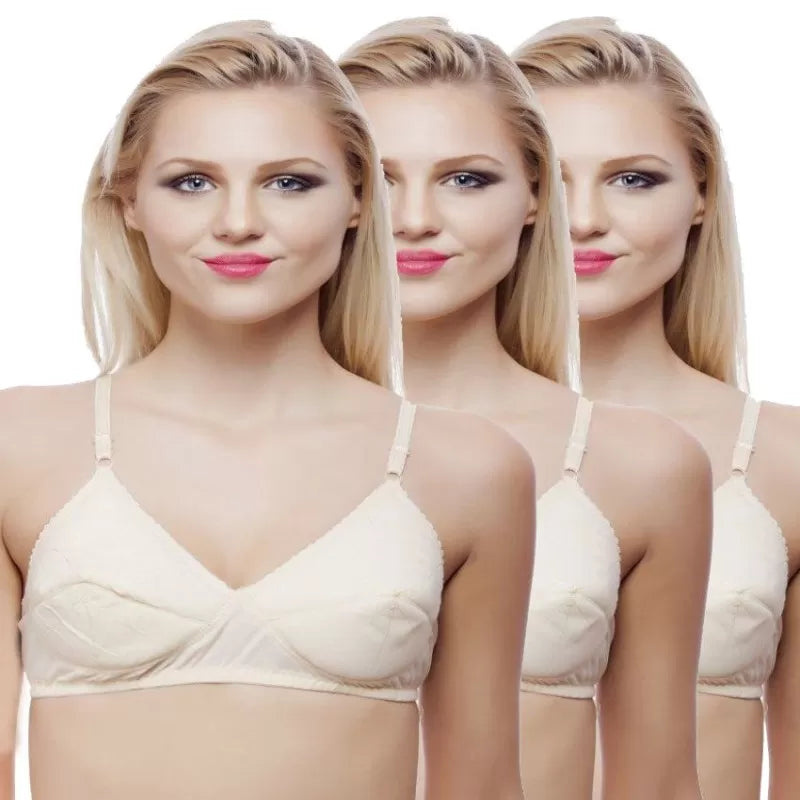 Pack of 4 - Cotton Non Padded Bras for Women/Girls - Oshi.pk - Buy & Sell Online