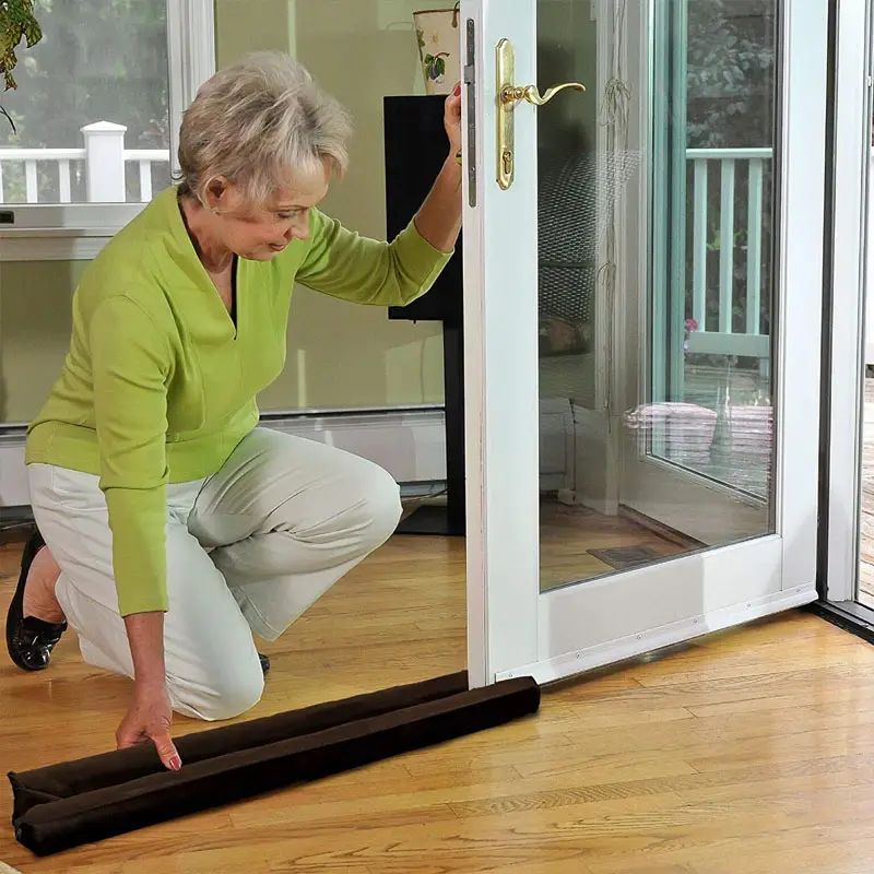 Pack Of 4 - Door Draft Or Door Seal | Double Draft Guard Wind Dust Blocker Sealer Stopper - Oshi.pk - Buy & Sell Online