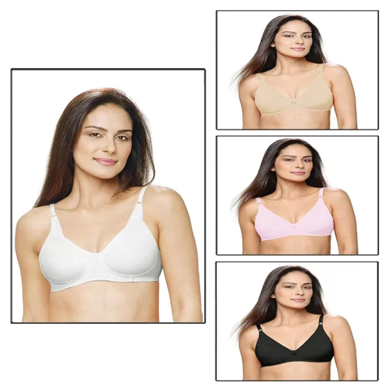 Pack of 4 –Best Quality Cotton Non Padded Bras for Women/Girls - Oshi.pk - Buy & Sell Online