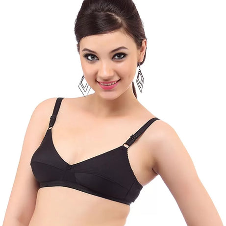 4 x Cotton Non Padded Bras for Women/Girls