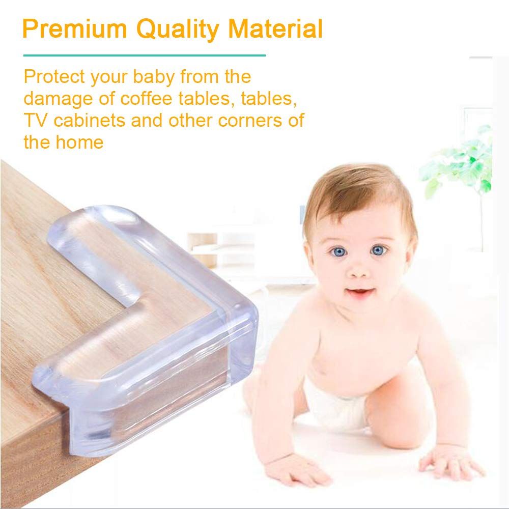 Pack Of 4 Babies Corner Edge Cushions Protector Adhesive Kids Safety Protectors - Oshi.pk - Buy & Sell Online