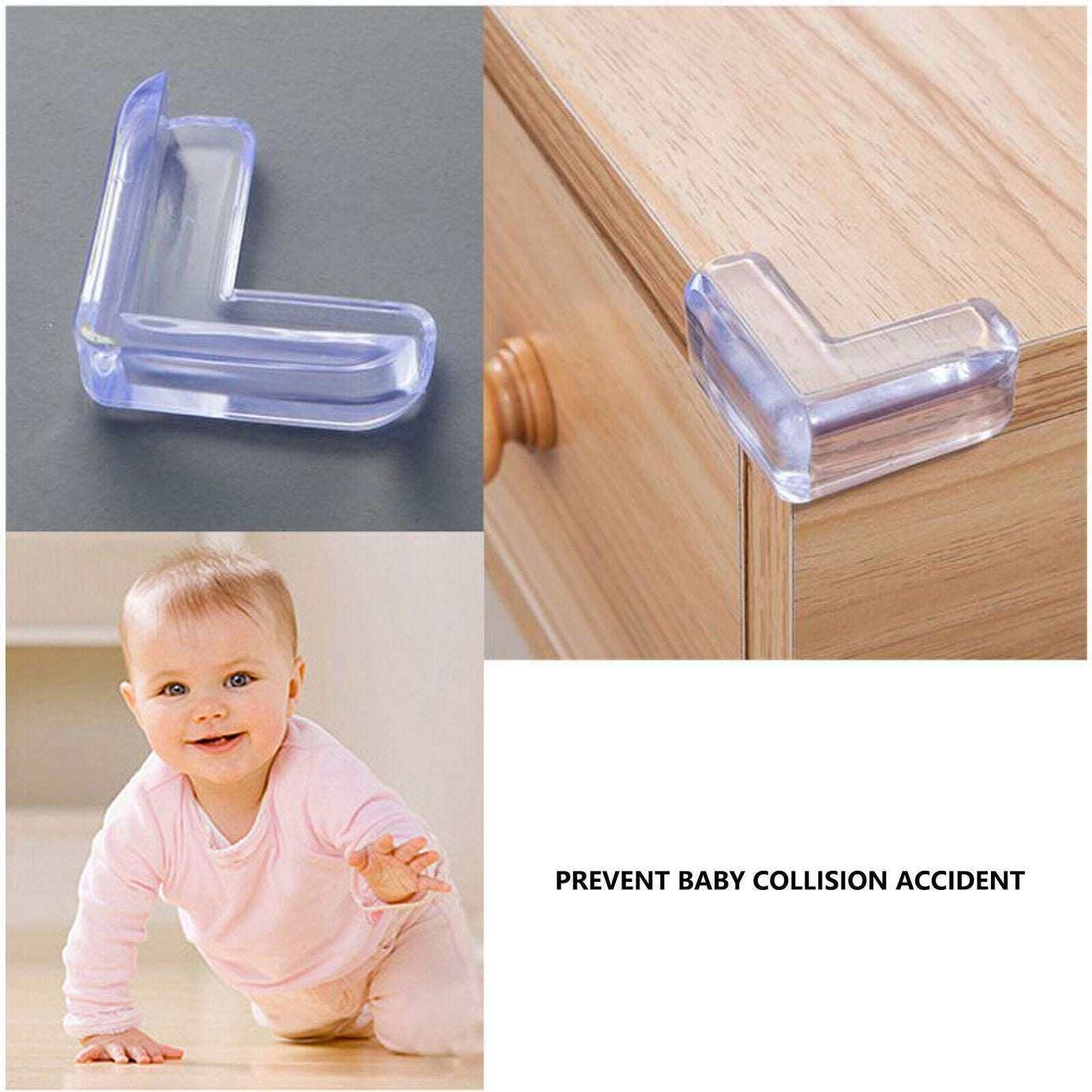 Pack Of 4 Babies Corner Edge Cushions Protector Adhesive Kids Safety Protectors - Oshi.pk - Buy & Sell Online