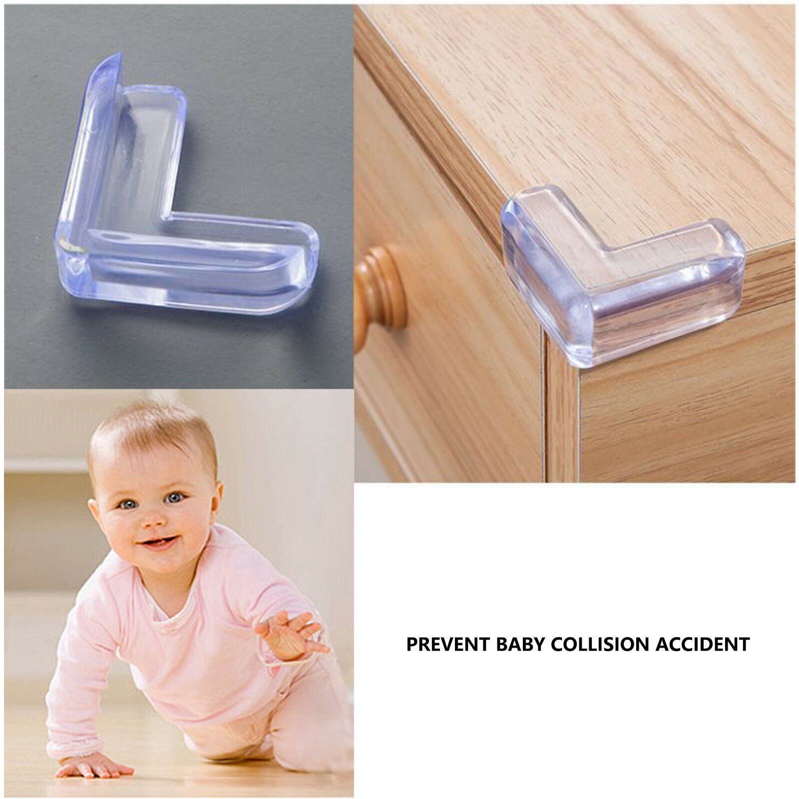 Pack Of 4 Babies Corner Edge Cushions Protector Adhesive Kids Safety Protectors - Oshi.pk - Buy & Sell Online