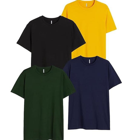 Pack of 4 Plain Half Sleeves T-shirts - Oshi.pk - Buy & Sell Online