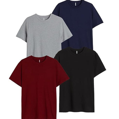 Pack of 4 Plain Half Sleeves T-shirts - Oshi.pk - Buy & Sell Online