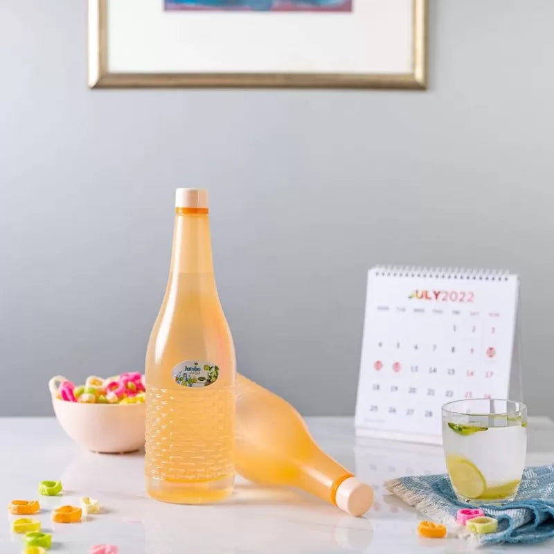 Pack Of 4 Plastic Jumbo Water Bottles Super Cool Water Drink Bottles Fridge and Refrigerator Water Bottles High Quality Multi Color 1.2 Ltr Each - Oshi.pk - Buy & Sell Online