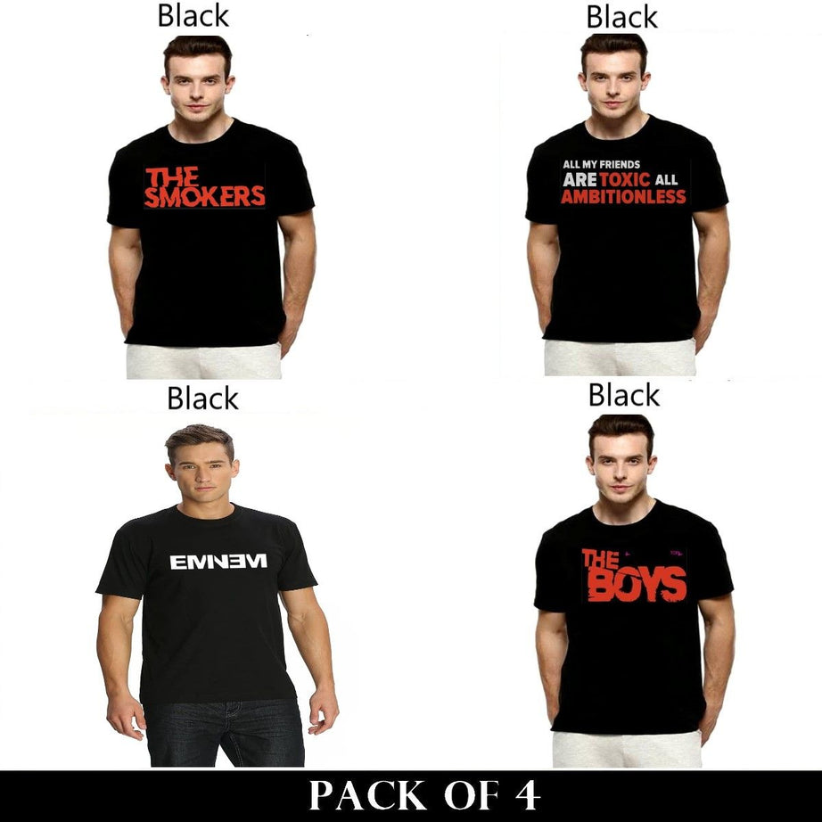 Pack Of 4 T-Shirts For Mens - Oshi.pk - Buy & Sell Online