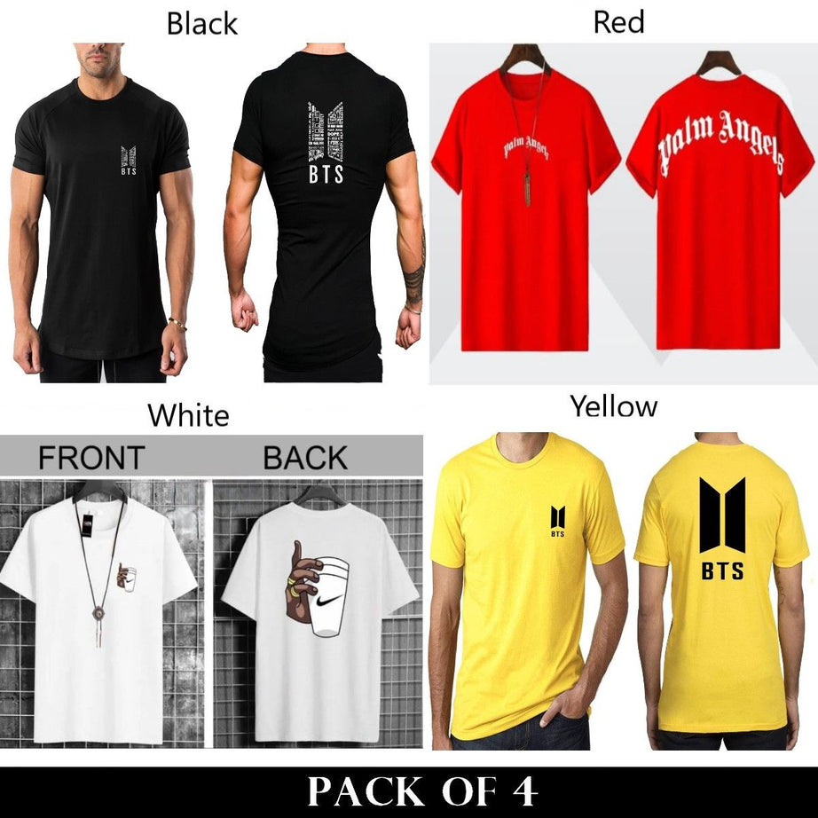 Pack Of 4 T-Shirts For Mens - Oshi.pk - Buy & Sell Online