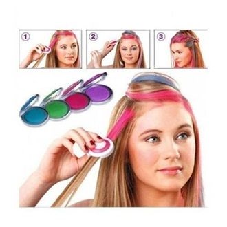 Pack Of 4 Temporary Hair Chalks Hot Huez - Multicolour