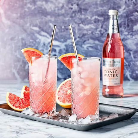 Pack Of 5 - 4 Straight Stainless Steel Reusable Drinking Straws with FREE Cleaning Brush Metal SS Straws Durable Kitchen Utensils For Milkshake Drinks - Oshi.pk - Buy & Sell Online