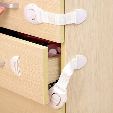 Pack Of 5 - Child Safety Locks For Drawers, Doors And Refrigerators Child Safety Locks - Oshi.pk - Buy & Sell Online