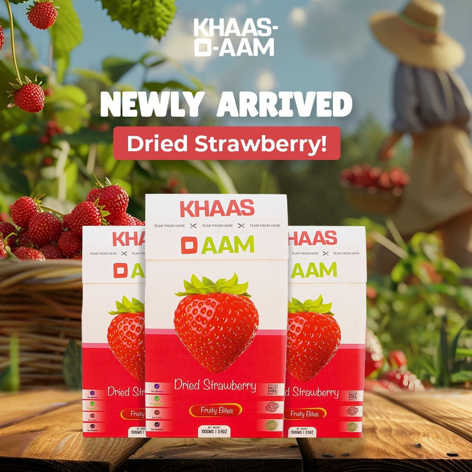 Pack ok 3 Khaso Aam Dried Strawberry Flavor 100 Gm, 100% Natural Dried Strawberry Fruit Candy | KhasoAam Premium Strawberry Fruit Bar, Strawberry - Oshi.pk - Buy & Sell Online