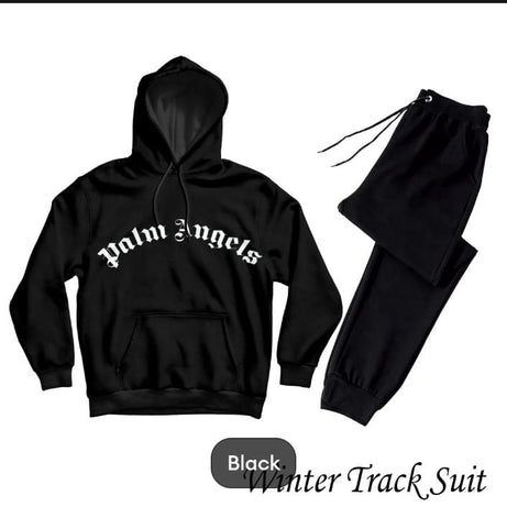 Palm Angle Printed Tracksuit black Huddie & Black Trouser Trendy And Amazing Fleece Pocket Drawstring Winter Wear Smart Fit Hoody - Oshi.pk - Buy & Sell Online