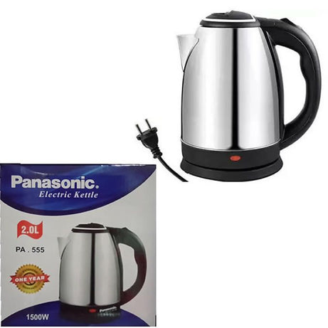 Panasonic Deluxe Cordless Electric Kettle 2.0 Litre - Stainless Steel Hot Water Kettle, Elegant Design, Premium Quality, Tea Coffee Warmer with Automa - Oshi.pk - Buy & Sell Online