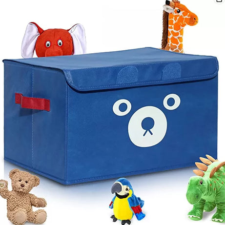 Panda. Toy Storage Chest Box for Kids and Babies – Collapsible Organizer Bin for Boys & Girls with Flip Lid – Gift Baskets for Small Toys, Stuffed A