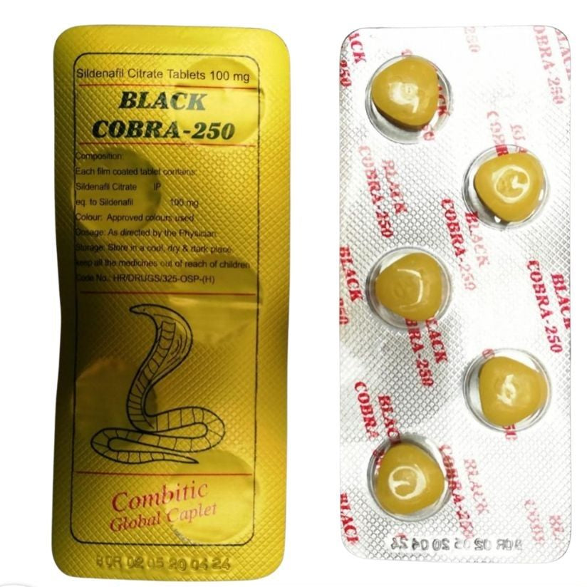 250mg Black Cobra Delay Tablet - Pack Of 10 - ORIGINAL - Oshi.pk - Buy & Sell Online