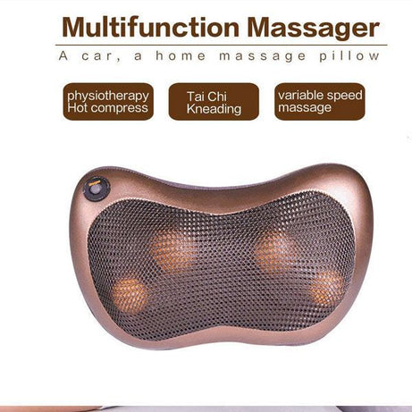 Pillow Massager With Deep Kneading Heated Massage Nodes Electric Cervical Body Massager - Oshi.pk - Buy & Sell Online