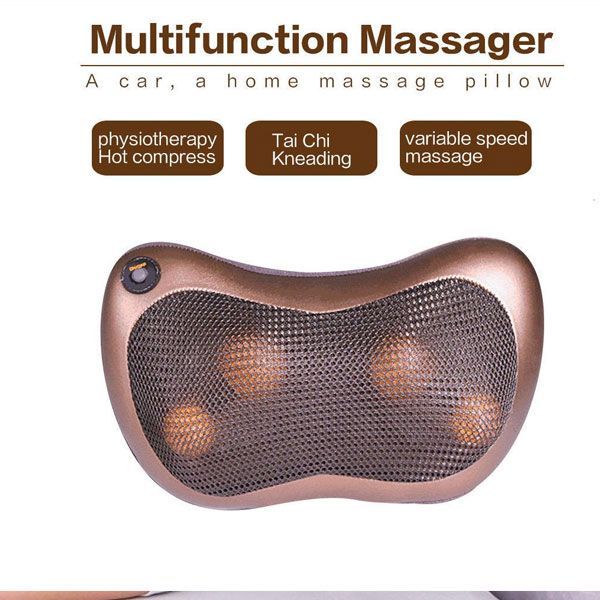 Pillow Massager With Deep Kneading Heated Massage Nodes Electric Cervical Body Massager - Oshi.pk - Buy & Sell Online