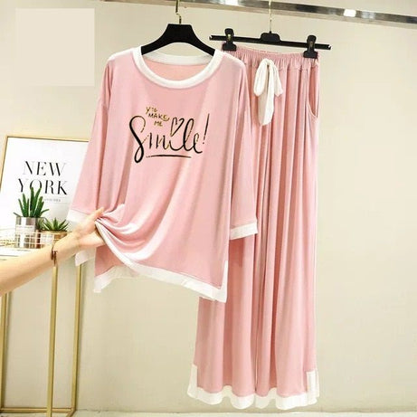 Pink Delight Cozy Cotton Jersey Night Dress - Oshi.pk - Buy & Sell Online