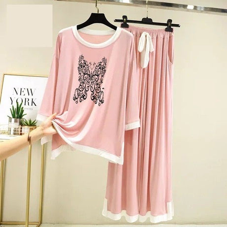 Pink Delight Cozy Cotton Jersey Night Dress - Oshi.pk - Buy & Sell Online