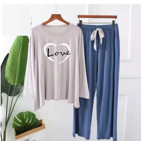 Love Heart Printed Loungewear - Oshi.pk - Buy & Sell Online