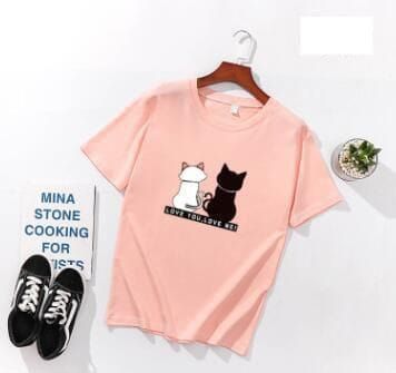 Pink T Shirt for women n girls Summer collection in stylish new CUTE printed round neck half sleeves T shirt - Oshi.pk - Buy & Sell Online