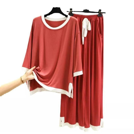 Plain Tshirt and Trouser Night Dress - Oshi.pk - Buy & Sell Online