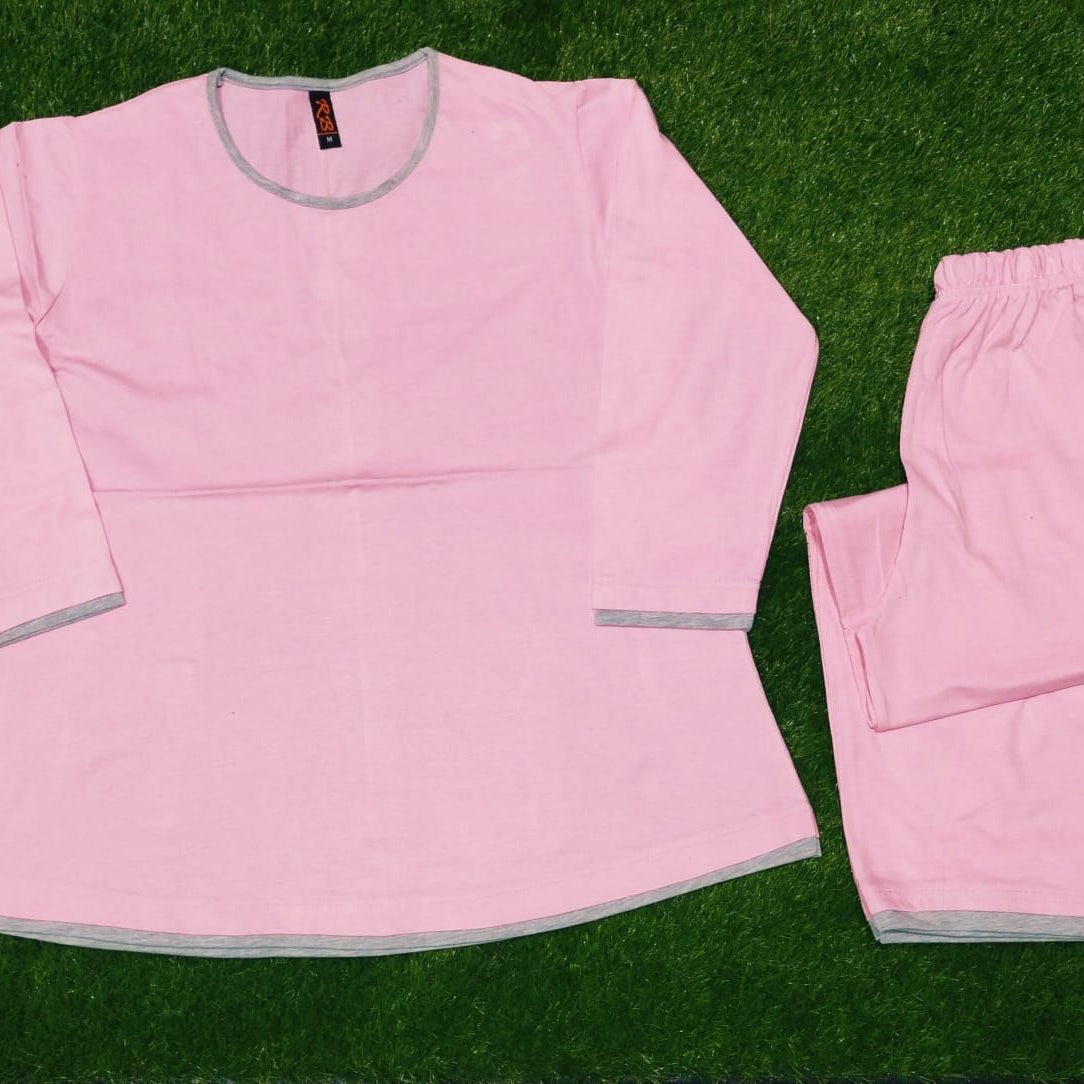 Plain Round Neck Tshirt and Trouser with Night Dress - Oshi.pk - Buy & Sell Online