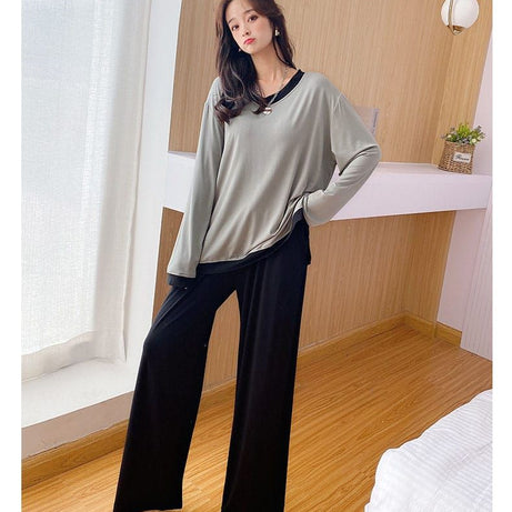 Plain V Neck Tshirt and Trouser Night Dress - Oshi.pk - Buy & Sell Online