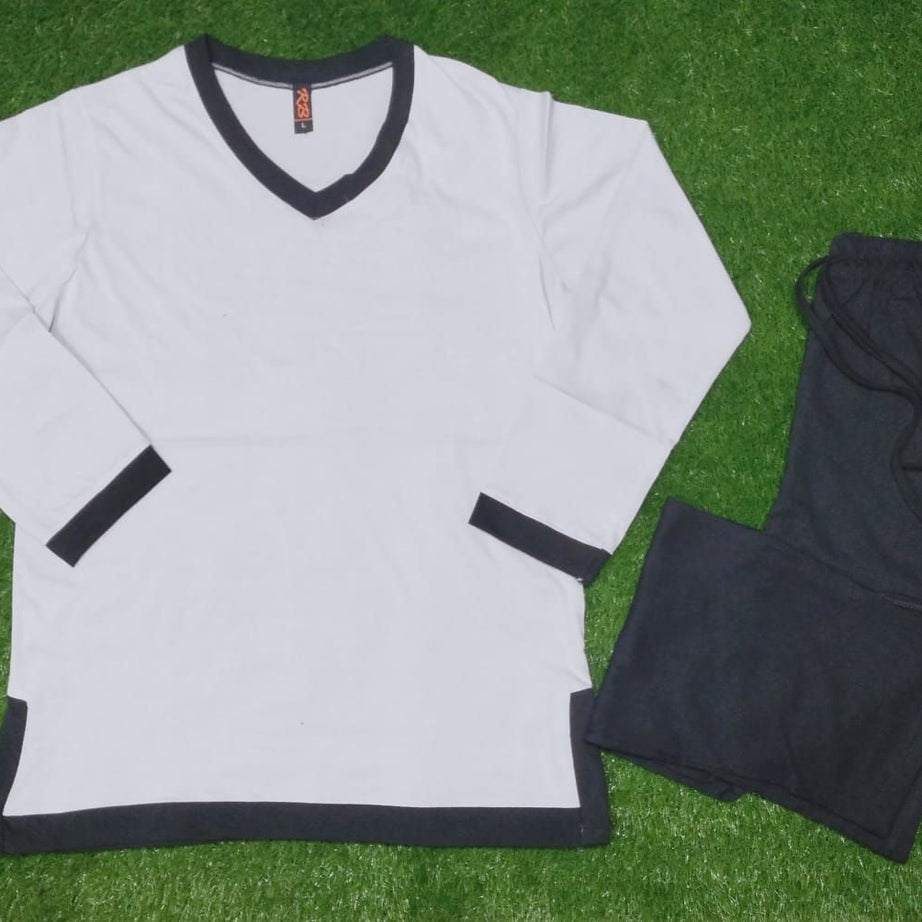Plain V Neck Tshirt and Trouser Night Dress - Oshi.pk - Buy & Sell Online