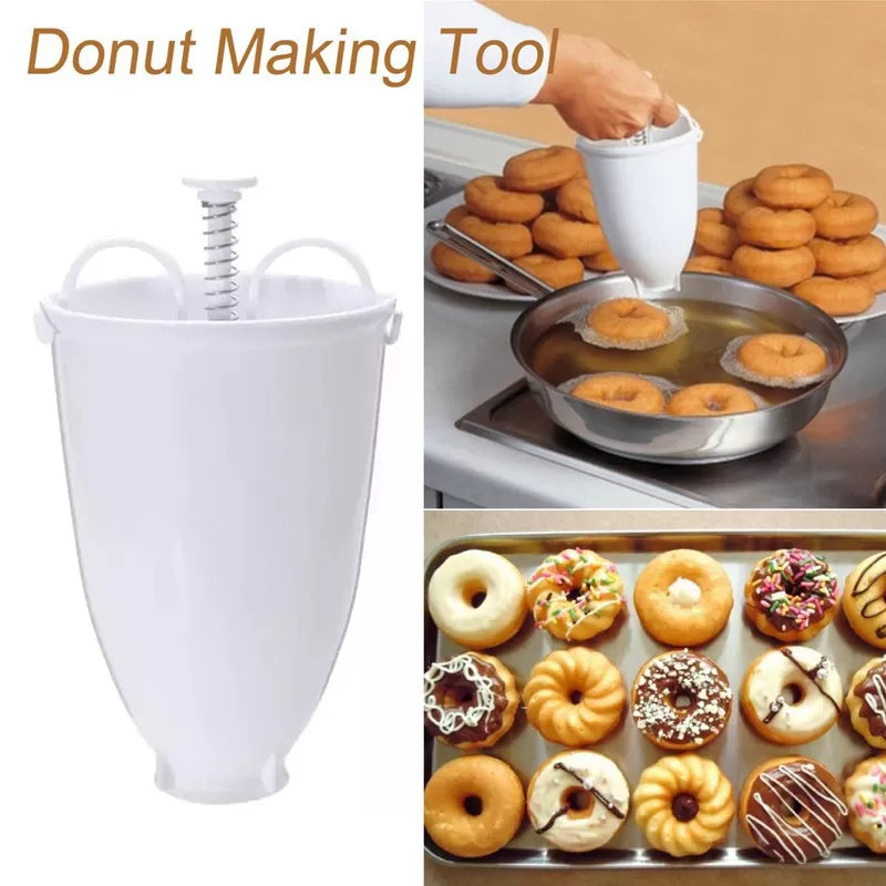 Plastic Light Weight Donut Maker Dispenser Deep Fry Donut Mould Easy Fast Portable - Oshi.pk - Buy & Sell Online