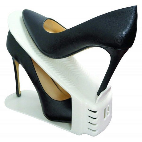 Plastic Shoe Slots Organizer Space Saver Double Deck Shoe Rack - Oshi.pk - Buy & Sell Online