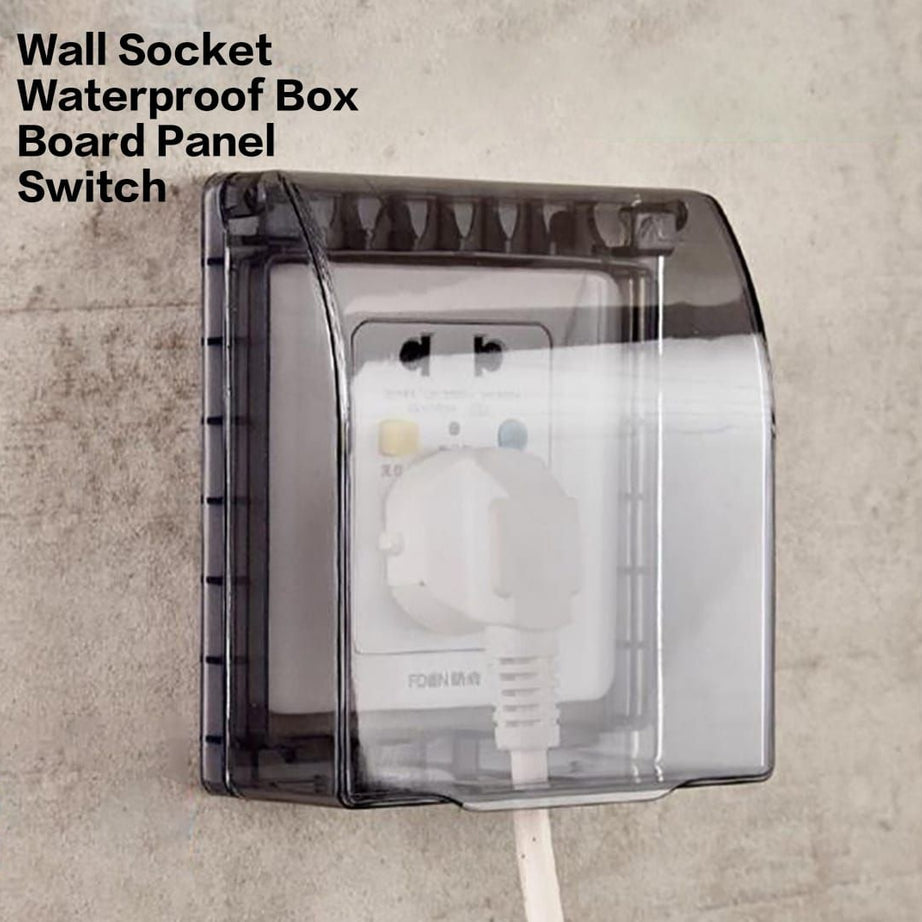 Plastic Wall Switch Waterproof Cover, Wall Socket Waterproof Box Board Panel Switch Protection Box with Flip cap cover - Oshi.pk - Buy & Sell Online