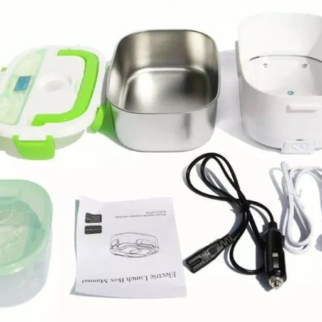 Portable Electric Lunch Box Tiffin Box Electronic Heating Lunch Box Portable Electric Food Warmer for Office / School AND OUT DOOR - Oshi.pk - Buy & Sell Online