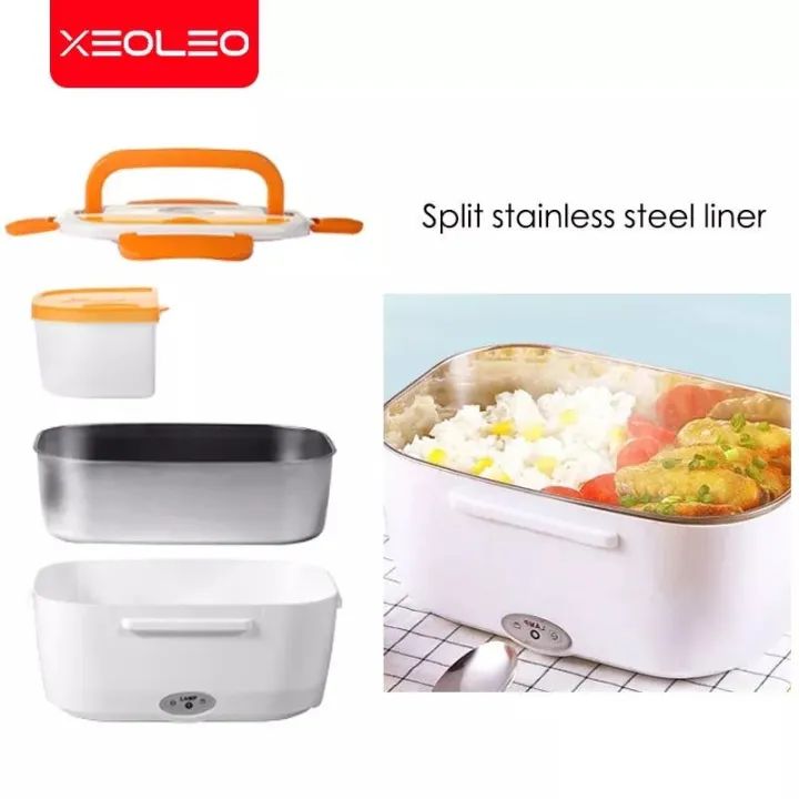 Portable Electric Lunch Box Tiffin Box Electronic Heating Lunch Box Portable Electric Food Warmer for Office / School AND OUT DOOR - Oshi.pk - Buy & Sell Online