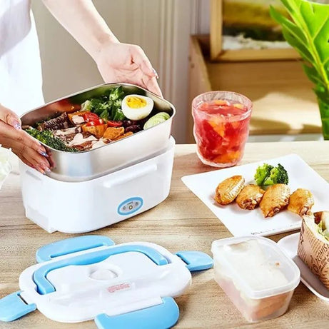 Portable Electric Lunch Box Tiffin Box Electronic Heating Lunch Box Portable Electric Food Warmer for Office / School AND OUT DOOR - Oshi.pk - Buy & Sell Online