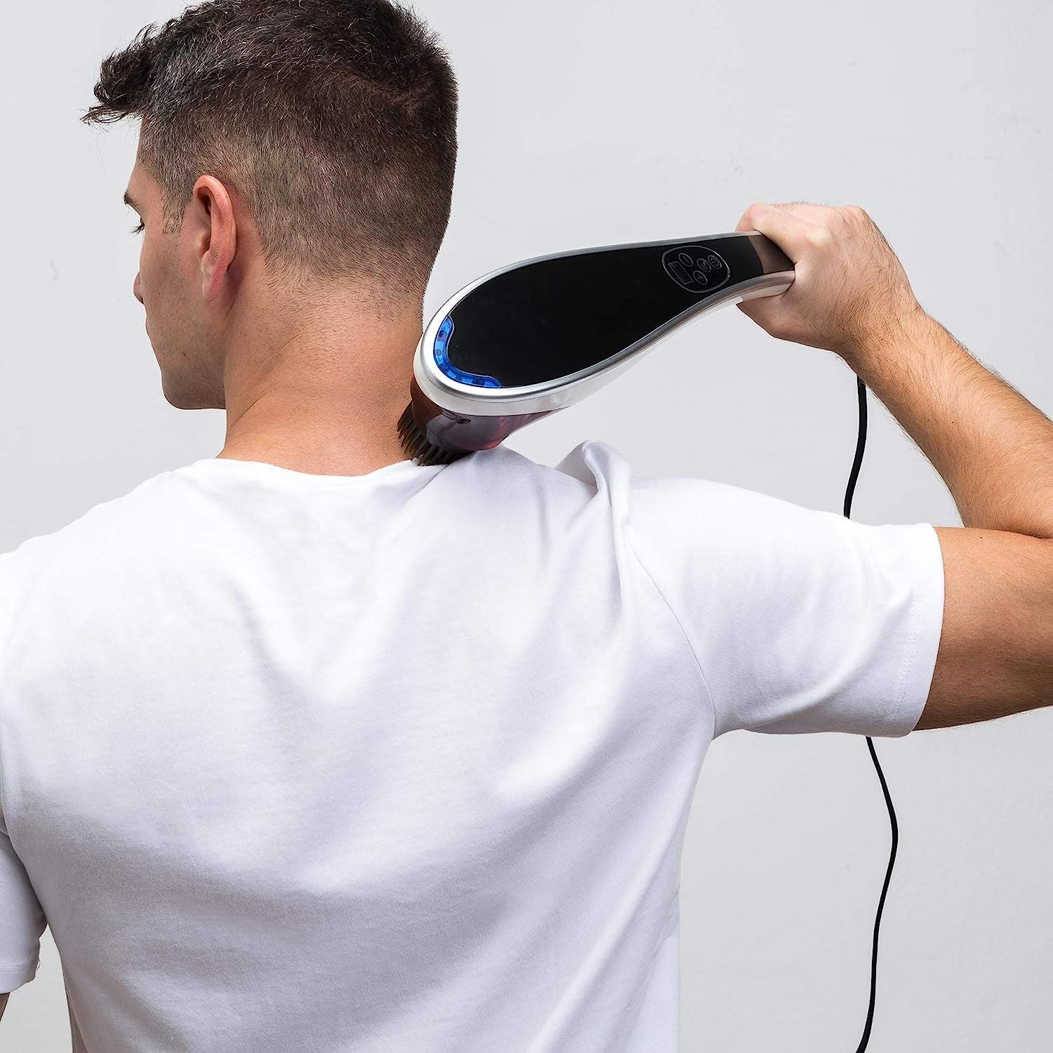 Portable Electric Massager - Shiatsu Massage and Kneading Massage - 4 Interchangeable Heads Adaptable to Any Part of Your Body - Oshi.pk - Buy & Sell Online