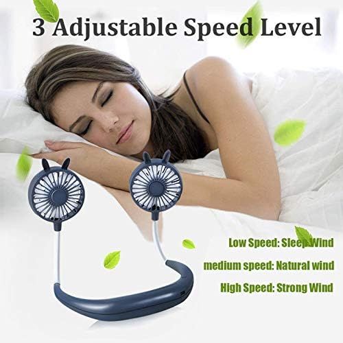 Portable hanging neck sports fan Dual Wind Head Neck Fan, Portable Hanging Neck Fan Rechargeable Neck Fan - Oshi.pk - Buy & Sell Online