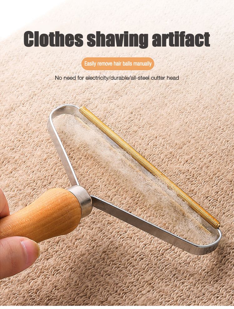 Portable Manual Hair Remover Coat Roller Hair Remover Double-sided Shaving Knife Pet Hair Cleaning Brush Sofa Shaving Ball Tool - Oshi.pk - Buy & Sell Online