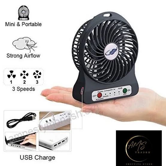 Portable Mini Fan Usb Charging rechargable battery - Oshi.pk - Buy & Sell Online